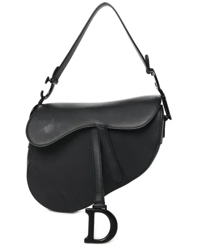 Dior Black Calfskin Leather Ultra Matte Saddle Bag (authentic Pre-loved)