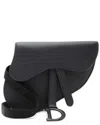 Dior Black Calfskin Ultra Matte Saddle Belt Bag (authentic Pre-loved)