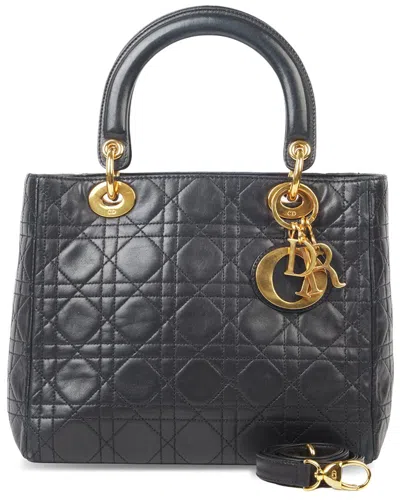 Dior Black Cannage Leather Lady  (authentic Pre-loved)