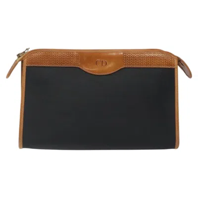 Pre-owned Dior Black Canvas Clutch Bag ()