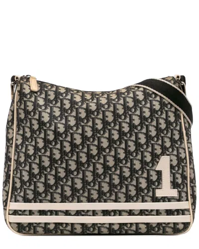 DIOR DIOR BLACK CANVAS DIORISSIMO TROTTER CROSSBODY (AUTHENTIC PRE-LOVED)