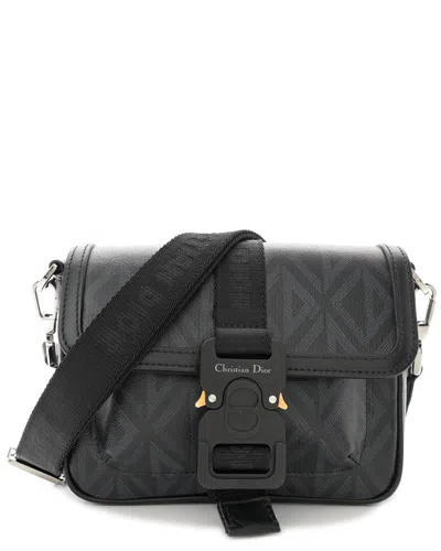 Dior Black Cd Diamond Coated Canvas Mini Hit The Road Bag (authentic Pre-  Loved)