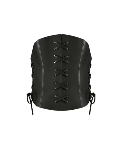 Dior Black D Lace Corset Belt