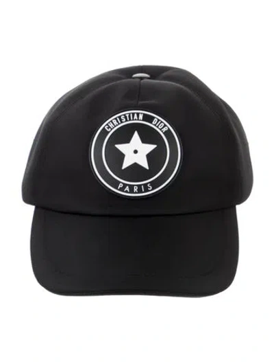 Pre-owned Dior Black Embroidered Cap