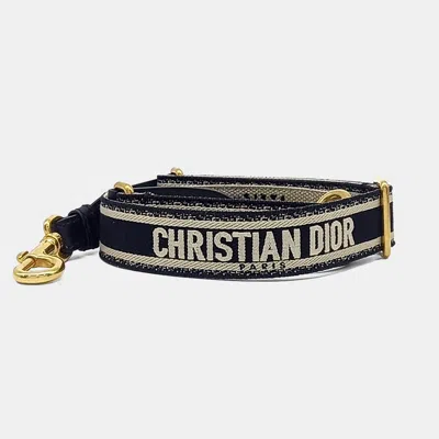 Pre-owned Dior Black Fabric Strap
