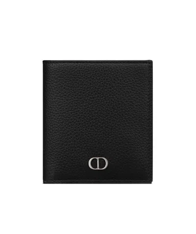 Dior Black Grain Logo Wallet