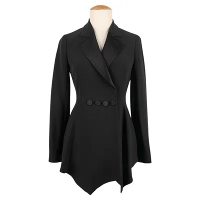 Pre-owned Dior Black Jacket With A Satin Lapel