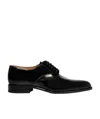 Dior Black Laced Derby Shoes In Black