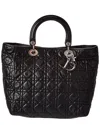 Dior Black Lambskin Leather Lady  (authentic Pre-loved)