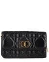 Dior Black Lambskin Leather Miss Caro Pouch With Chain (authentic Pre-loved) In Black