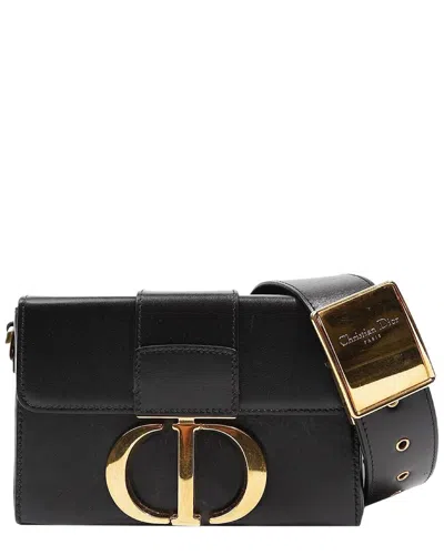 Dior Black Leather 30 Montaigne Box Bag (authentic Pre-loved)