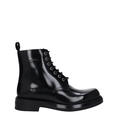 Dior Black Leather Ankle