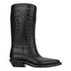 Dior Embroidered Block Heel Mid-calf Boots