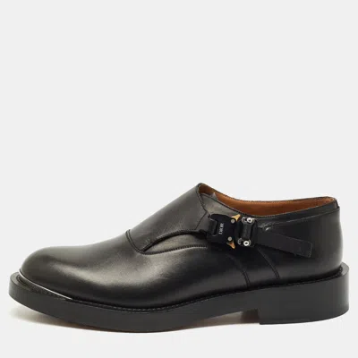 Pre-owned Dior Black Leather Evidence Loafers Size 43