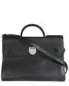 Dior Black Leather Large Ever Flap Bag (authentic Pre-loved) In Black