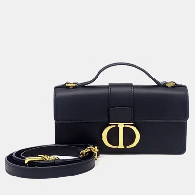 Pre-owned Dior Black Leather Miss Montaigne Mini Bag