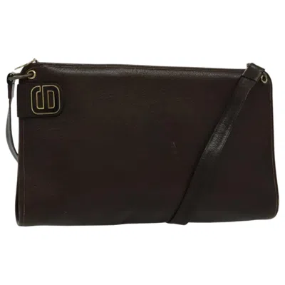 Pre-owned Dior Black Leather Shoulder Bag ()