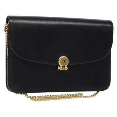 Pre-owned Dior Black Leather Shoulder Bag ()