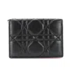 DIOR DIOR BLACK LEATHER WALLET  (PRE-OWNED)