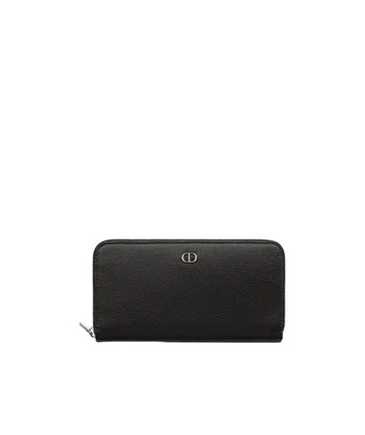 Dior Black Long Zipper Purse