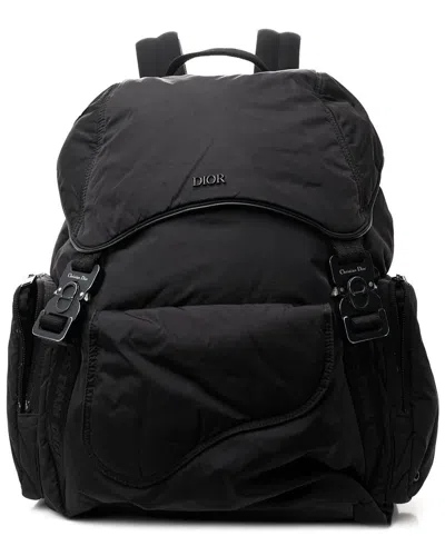 Dior Black Nylon Saddle Backpack (authentic Pre-loved)