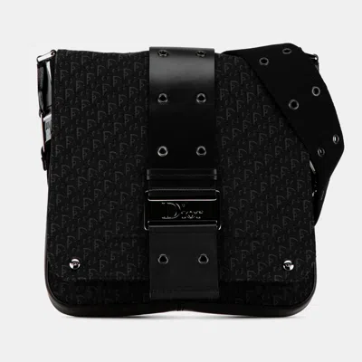 Pre-owned Dior Black Oblique Canvas Street Chic Crossbody