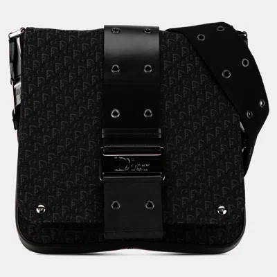 Pre-owned Dior Black Oblique Canvas Street Chic Crossbody