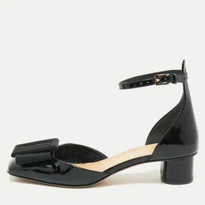 Pre-owned Dior Black Patent Leather Idylle Pumps Size 34.5