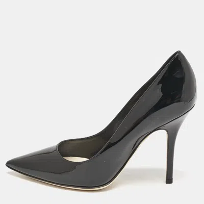 Pre-owned Dior Black Patent Leather Pointed Toe Pumps Size 35.5