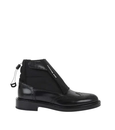 Dior Black Perforated Leather Boots