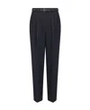 Dior Wool And Silk Pants Women In Black