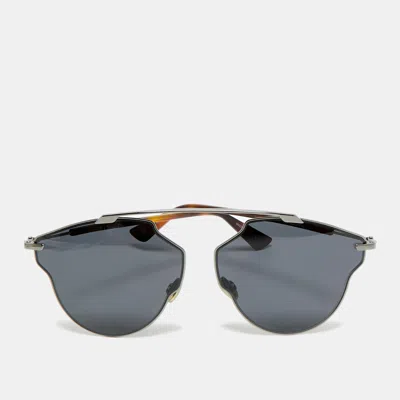 Pre-owned Dior Black Soreal Pop Kj1ir Aviator Sunglasses