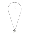 Dior Black Star Pendant Necklace In Metallic
