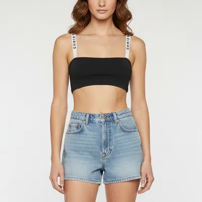 Pre-owned Dior Black Stretch Knit Bralette Top S