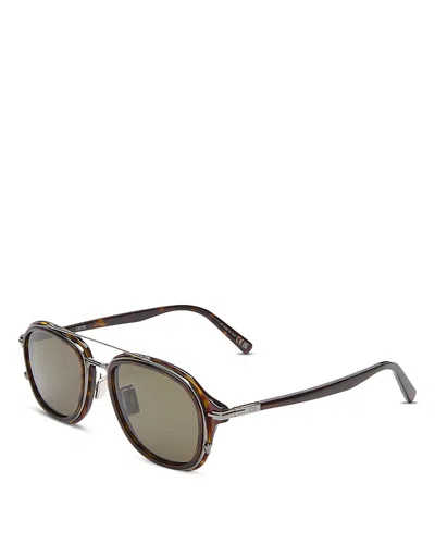 Dior Black Suit Pilot Sunglasses, 53mm In Brown