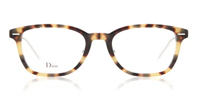 Dior Black Tie 237 Men's Glasses, Tortoiseshell, Size 52 In Brown