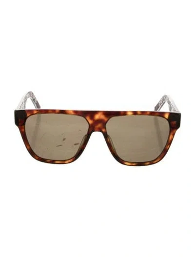 Pre-owned Dior Black Tie 35/s Wayfarer Sunglasses In Brown