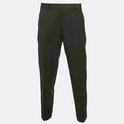 Pre-owned Dior Black Wool Formal Trousers Xxxl