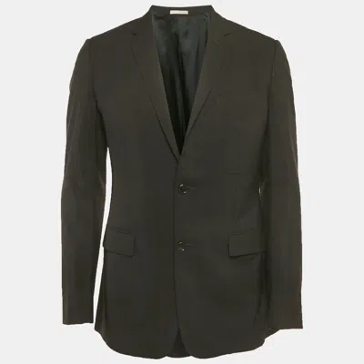 Pre-owned Dior Black Wool Regular Fit Blazer L