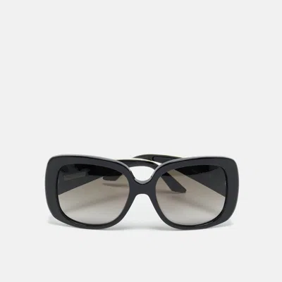 Pre-owned Dior Black/ivory Gradient G4fha Lady Lady1 Square Sunglasses
