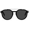 Dior Blacksuit 56mm Aviator Sunglasses