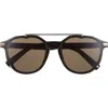Dior Blacksuit 56mm Aviator Sunglasses In Brown