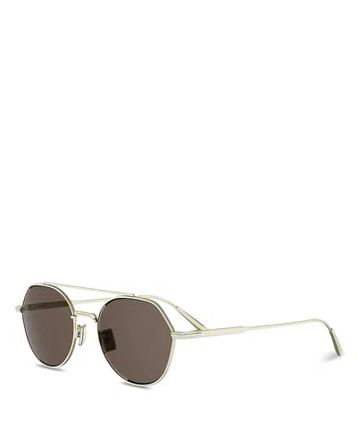 Dior Blacksuit Geometric Sunglasses, 54mm In Gold