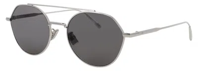 Dior Blacksuit Men's Metal Sunglasses 54-19-145 In 16a - Shiny Palladium / Smoke