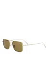 Dior Blacksuit Rectangle Sunglasses, 54mm In Neutral