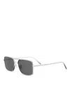 Dior Blacksuit Rectangle Sunglasses, 54mm In Metallic