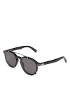 Dior Blacksuit Ri Pantos Sunglasses, 56mm In Black/gray Solid