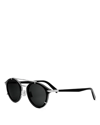 Dior Blacksuit R7u Sunglasses In Shiny Black Smoke