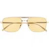 Dior Blacksuit S17u 54mm Rectangular Sunglasses In Gold