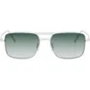Dior Blacksuit S17u 54mm Rectangular Sunglasses In Green